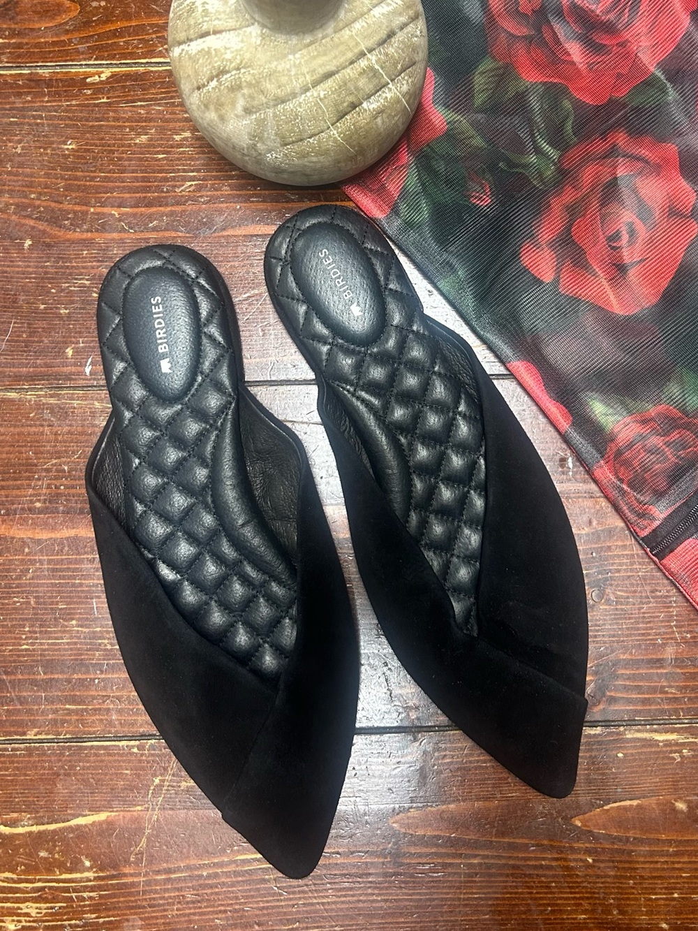 Birdies suede flats size 9.5 leather pointed comfortable